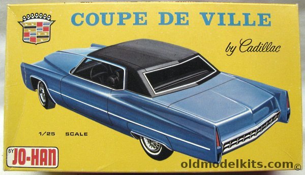 Jo-Han 1/25 1970 Cadillac Coupe De Ville - Stock or Show Custom, C-1270-200 plastic model kit
